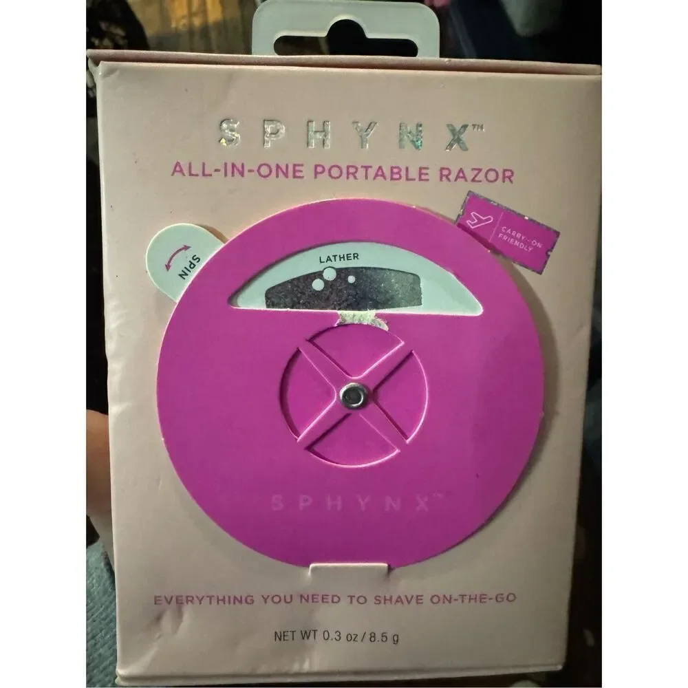 Sphynx All-in-One Women's Portable travel purse gym bag Razor& refill